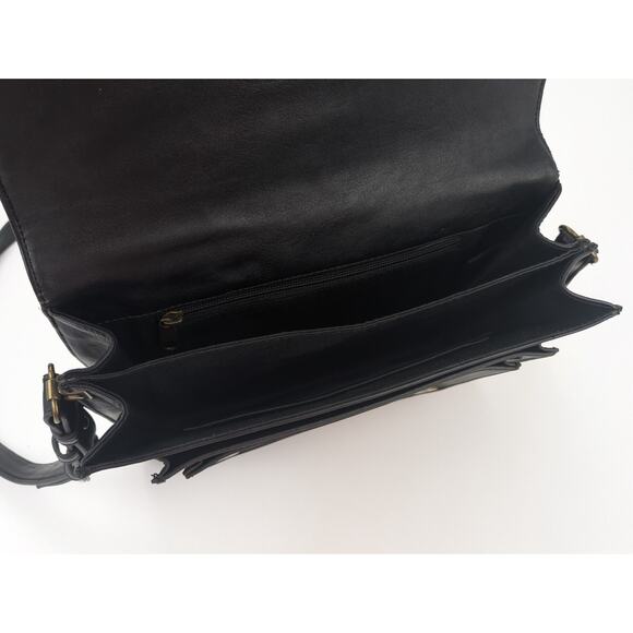 Urban Outfitters Silence + Noise Solid Black Messenger Style Crossbody Bag - Picture 5 of 5